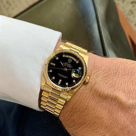 gold rolex presidential on wrist|presidential rolex price 2021.